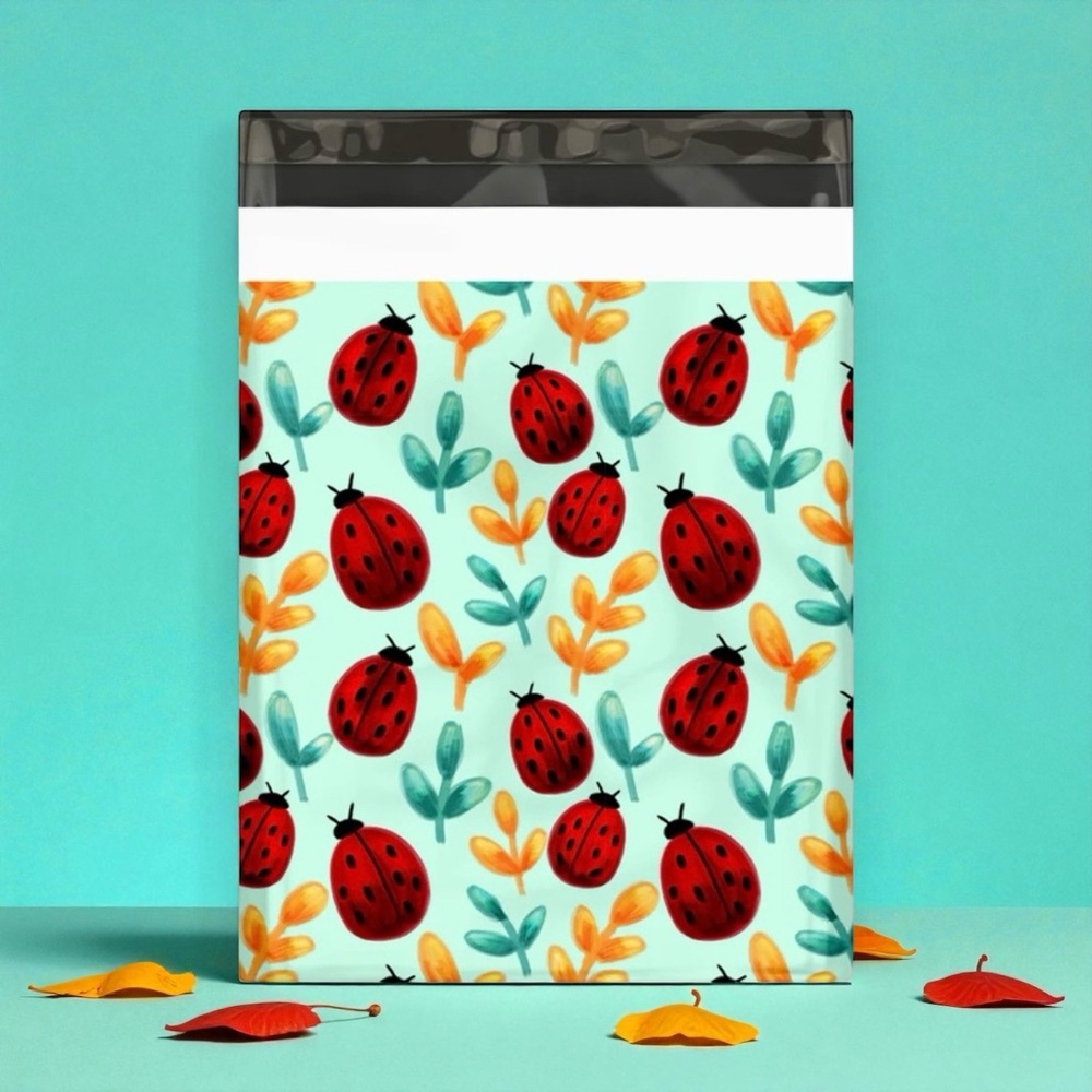 Ladybug 🐞 Poly Mailers 10x13 Pack of 25 - Picture 2 of 5